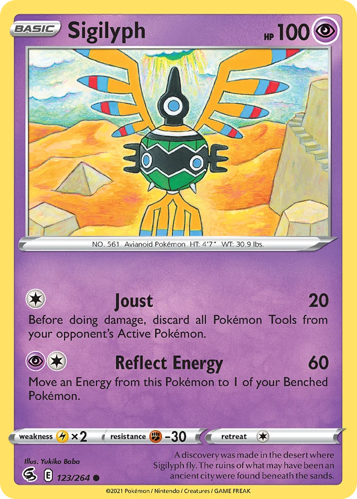 Sigilyph Pokemon card