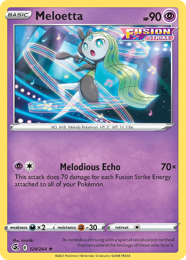 Meloetta Pokemon card