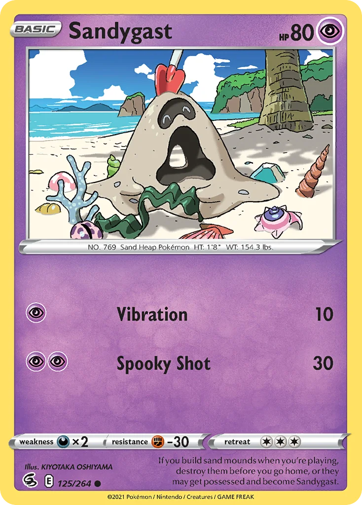 Sandygast Pokemon card