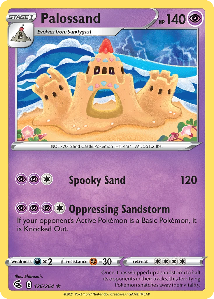 Palossand Pokemon card