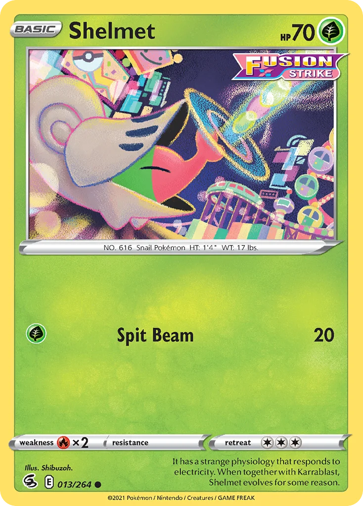 Shelmet Pokemon card