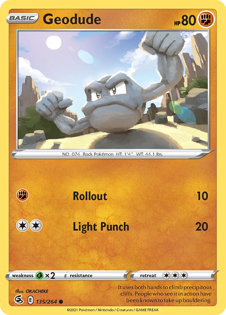 Geodude Pokemon card