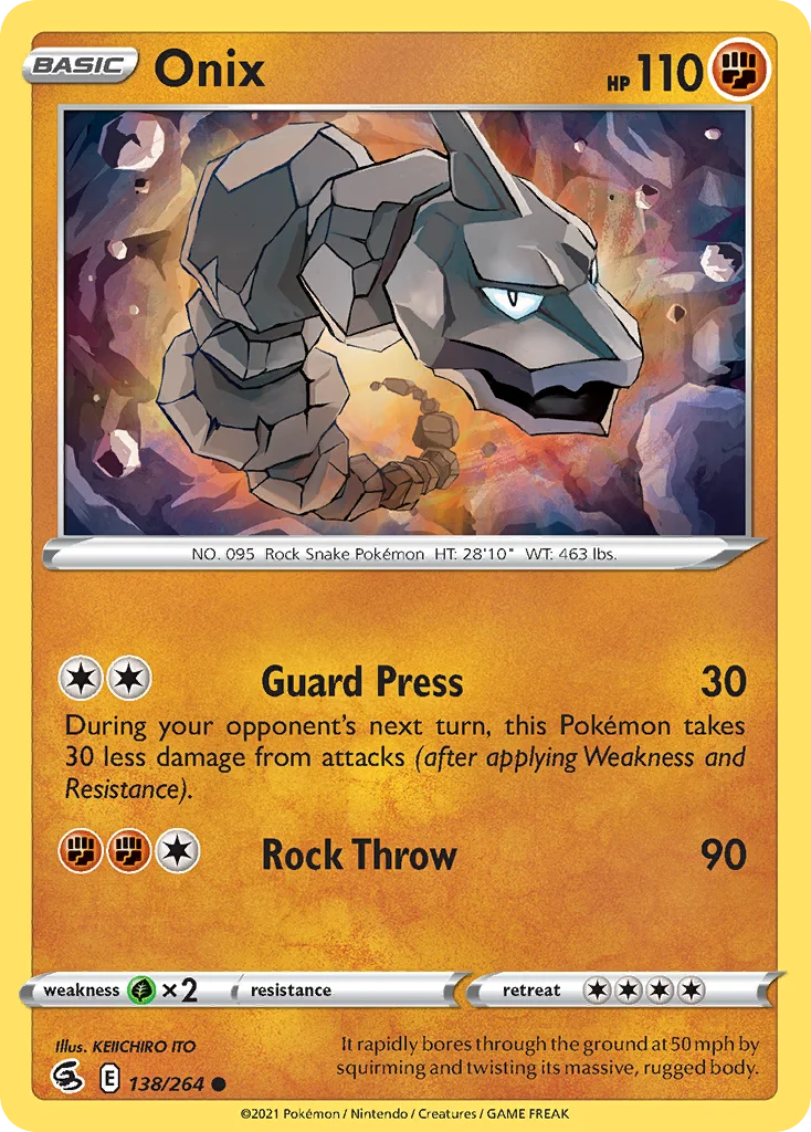Onix Pokemon card