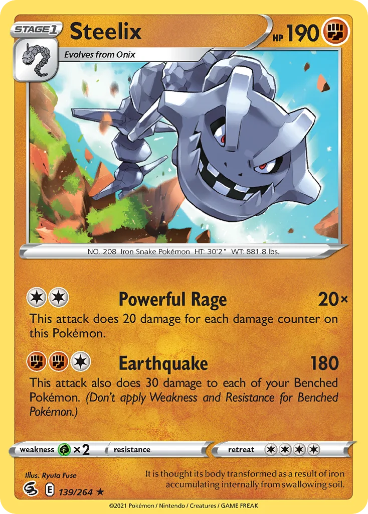 Steelix Pokemon card