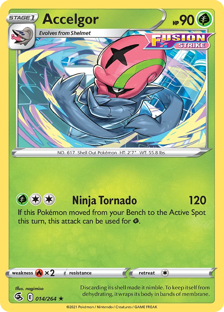Accelgor Pokemon card