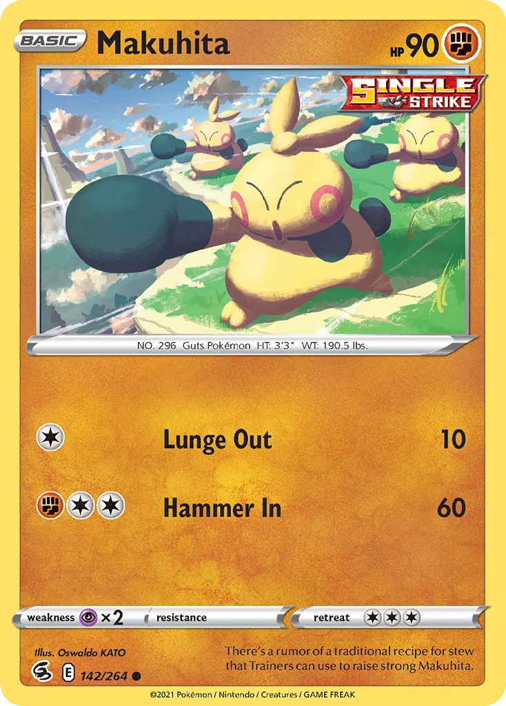 Makuhita Pokemon card