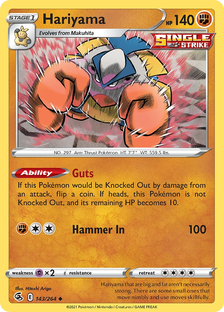 Hariyama Pokemon card