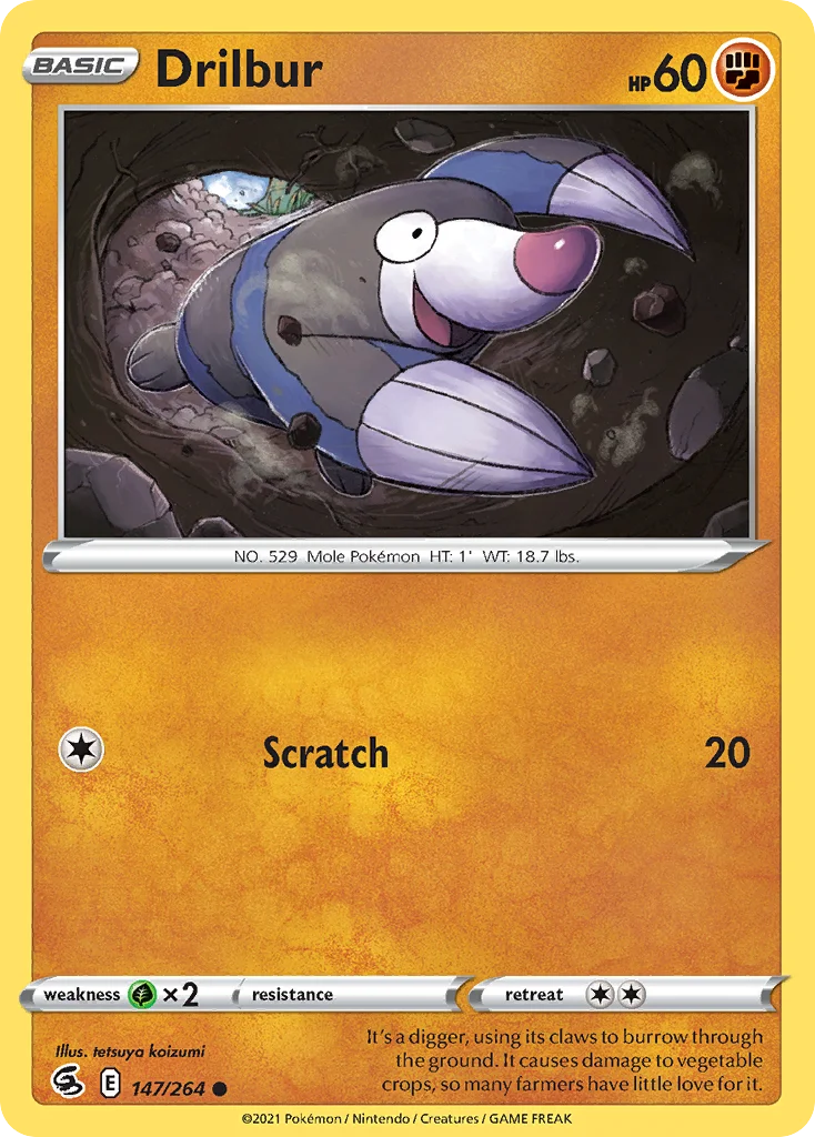Drilbur Pokemon card