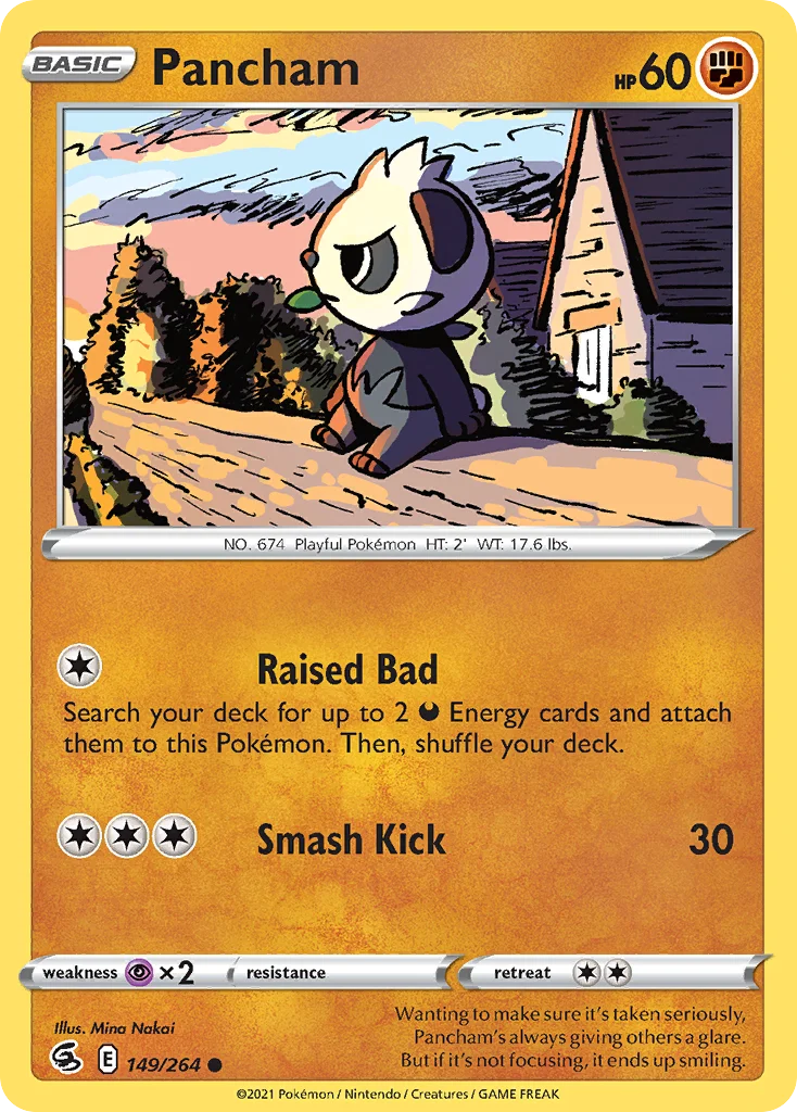Pancham Pokemon card