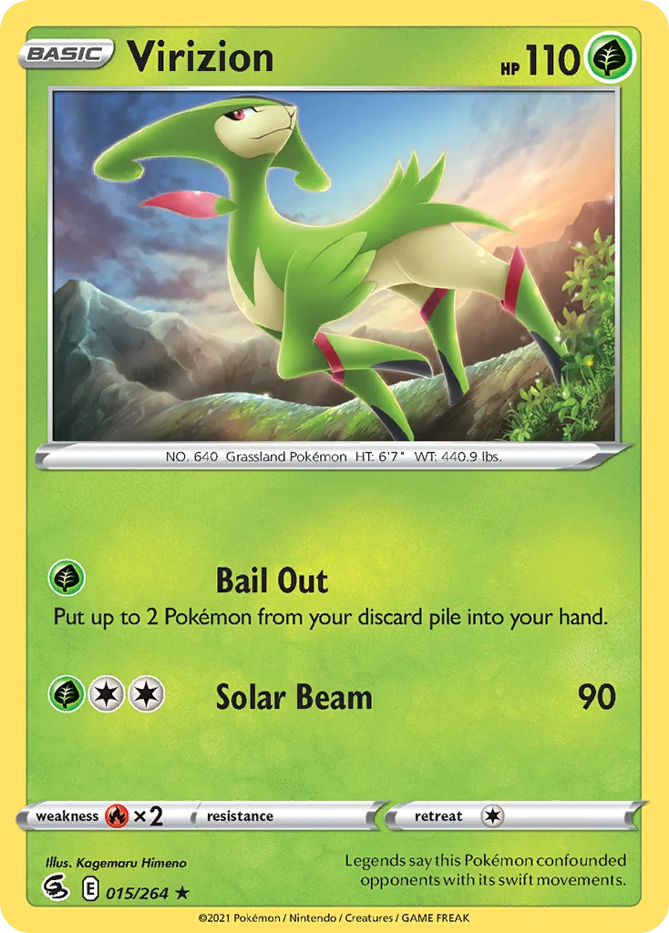 Virizion Pokemon card