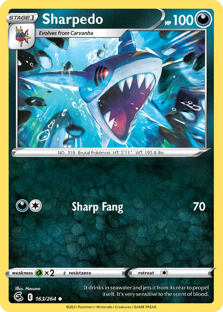 Sharpedo Pokemon card