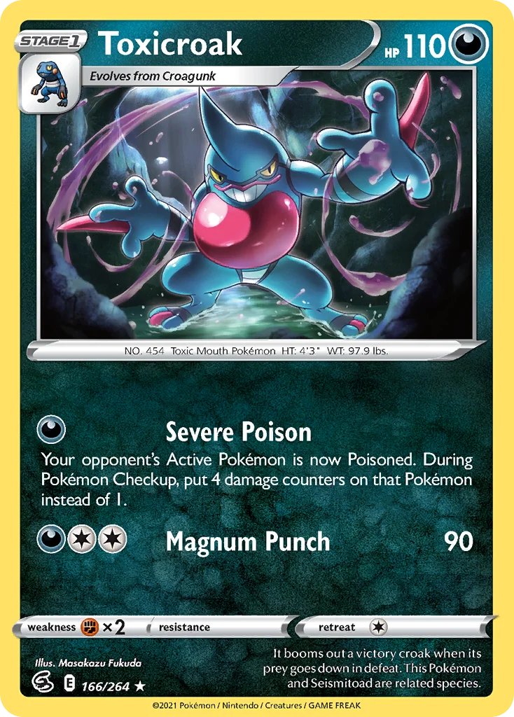 Toxicroak Pokemon card