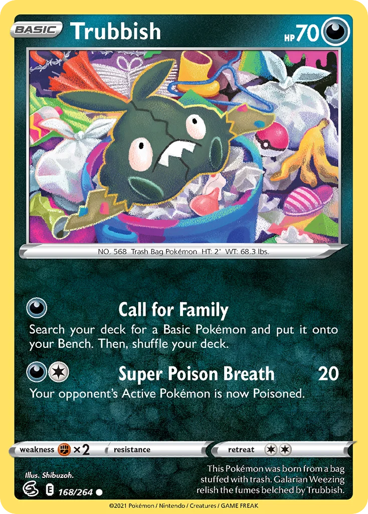 Trubbish Pokemon card