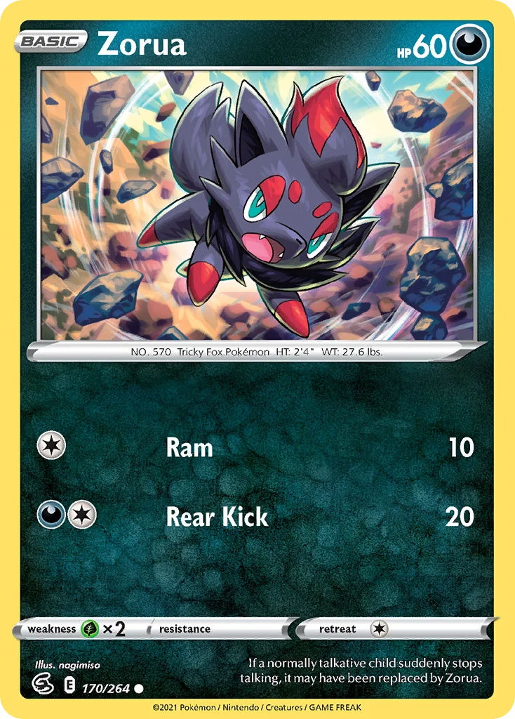 Zorua Pokemon card