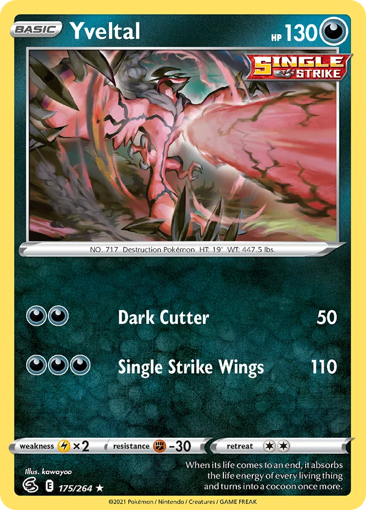 Yveltal Pokemon card
