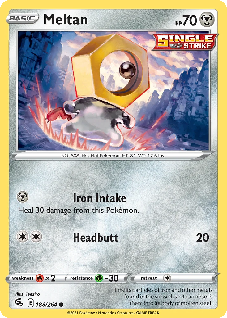 Meltan Pokemon card