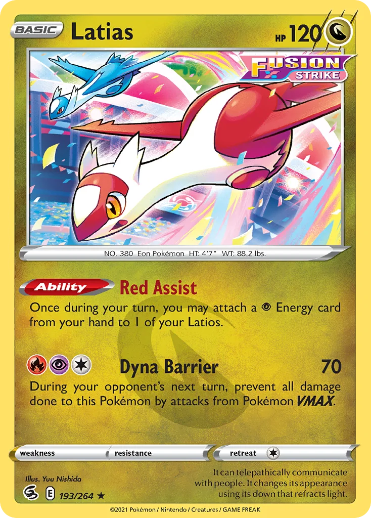 Latias Pokemon card