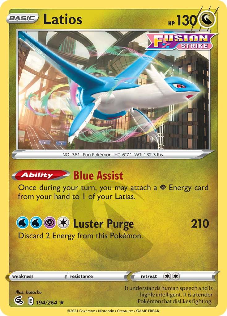Latios Pokemon card
