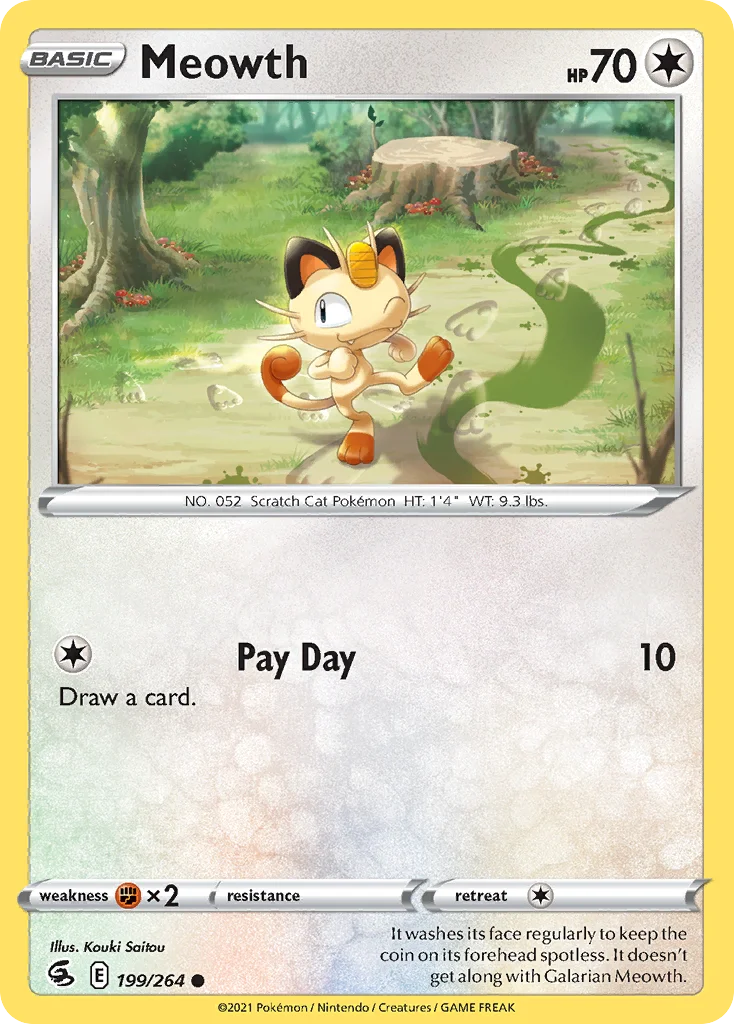 Meowth Pokemon card