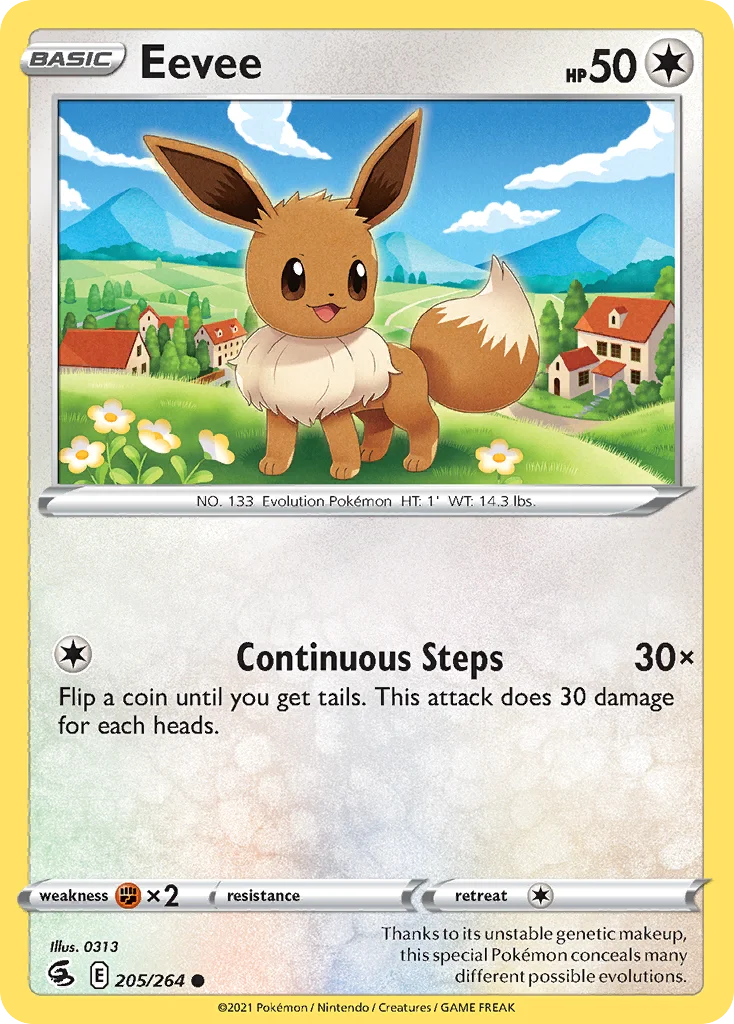 Eevee Pokemon card
