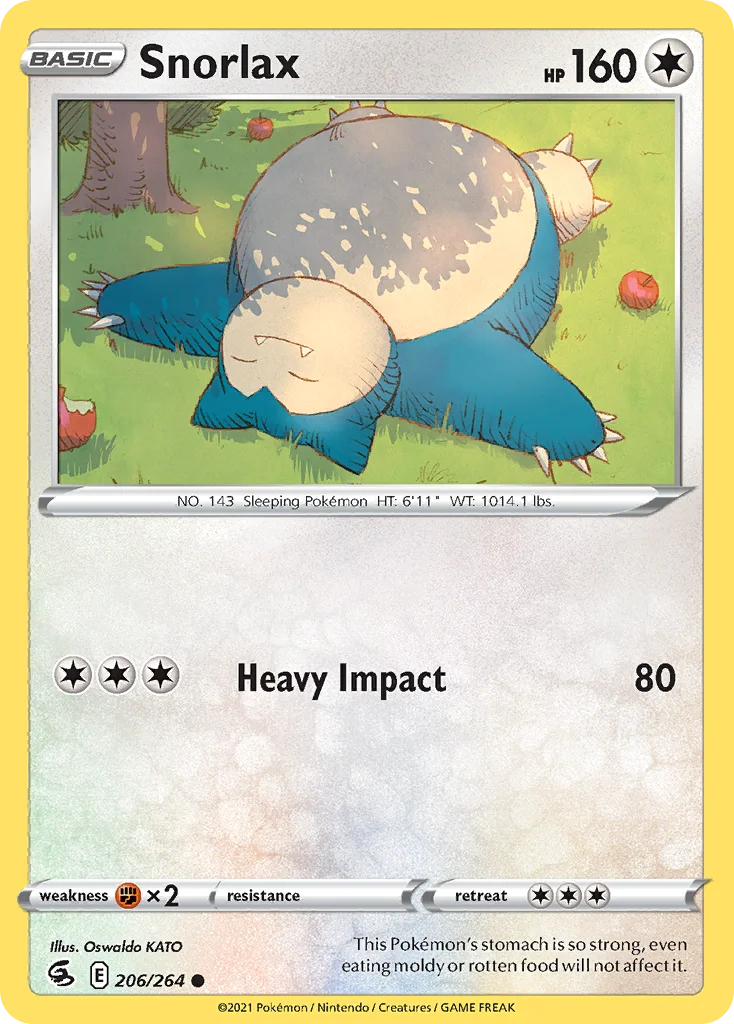 Snorlax Pokemon card