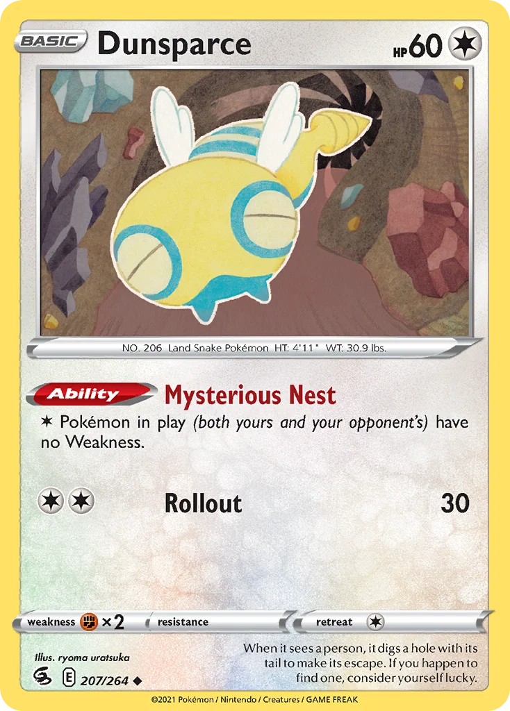 Dunsparce Pokemon card