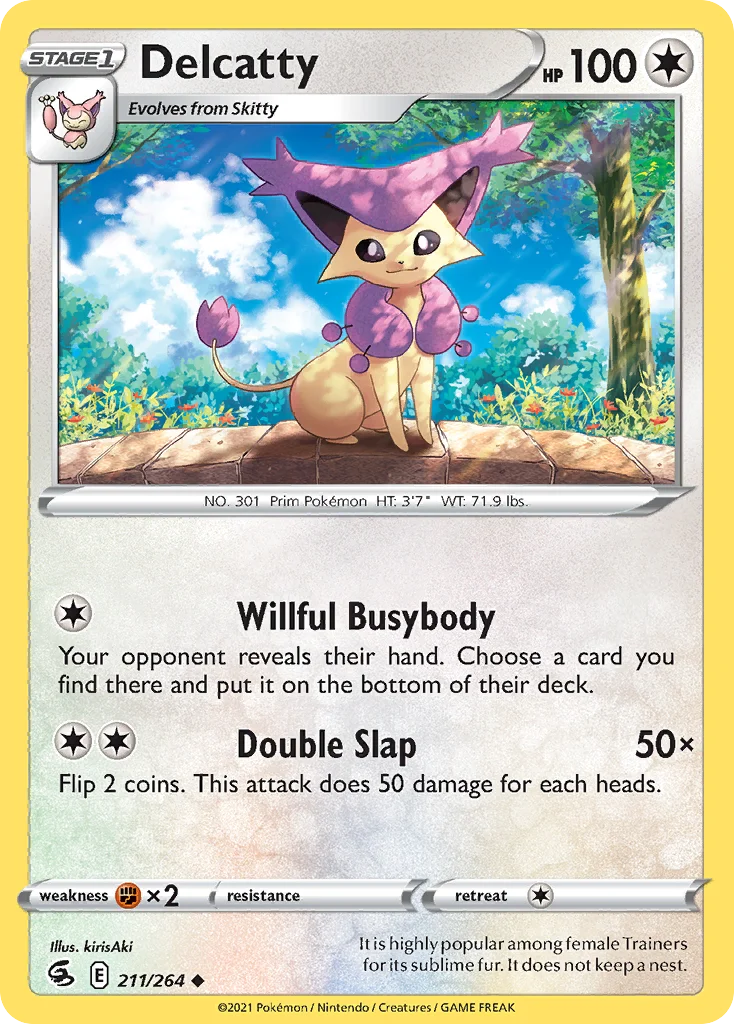 Delcatty Pokemon card