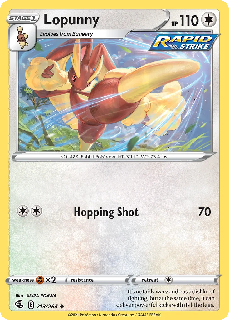 Lopunny Pokemon card
