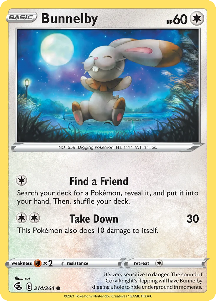 Bunnelby Pokemon card