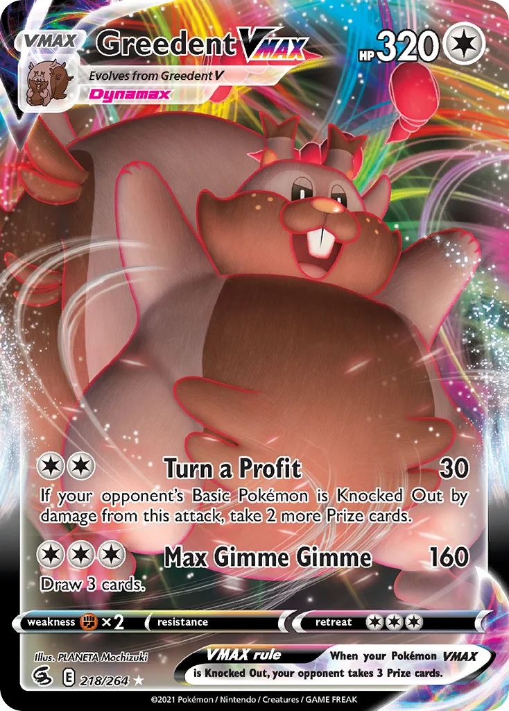 Greedent VMAX Pokemon card