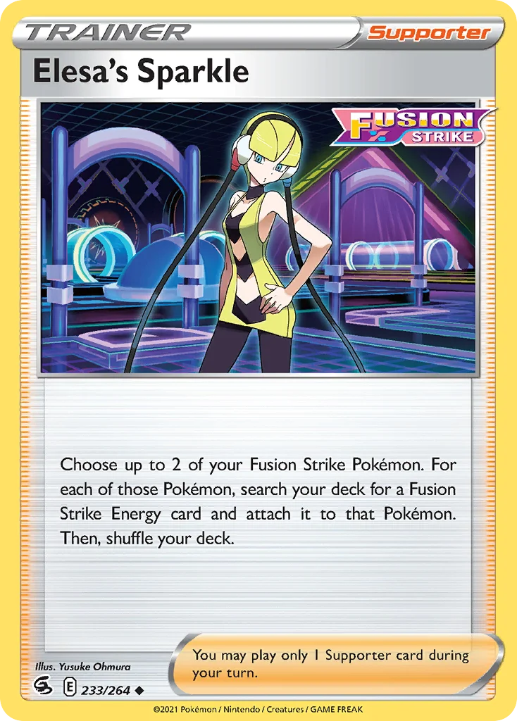Elesa's Sparkle Pokemon card