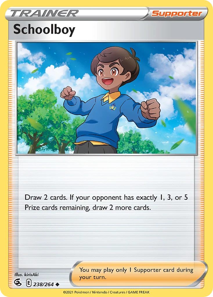 Schoolboy Pokemon card