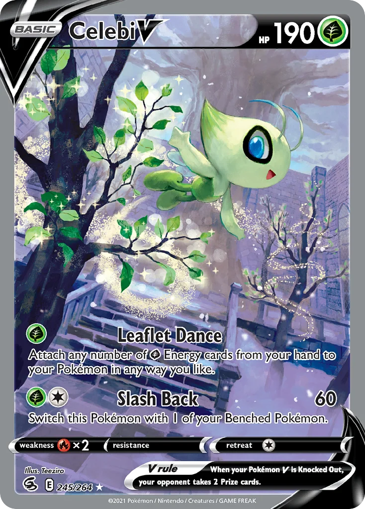 Celebi V Pokemon card