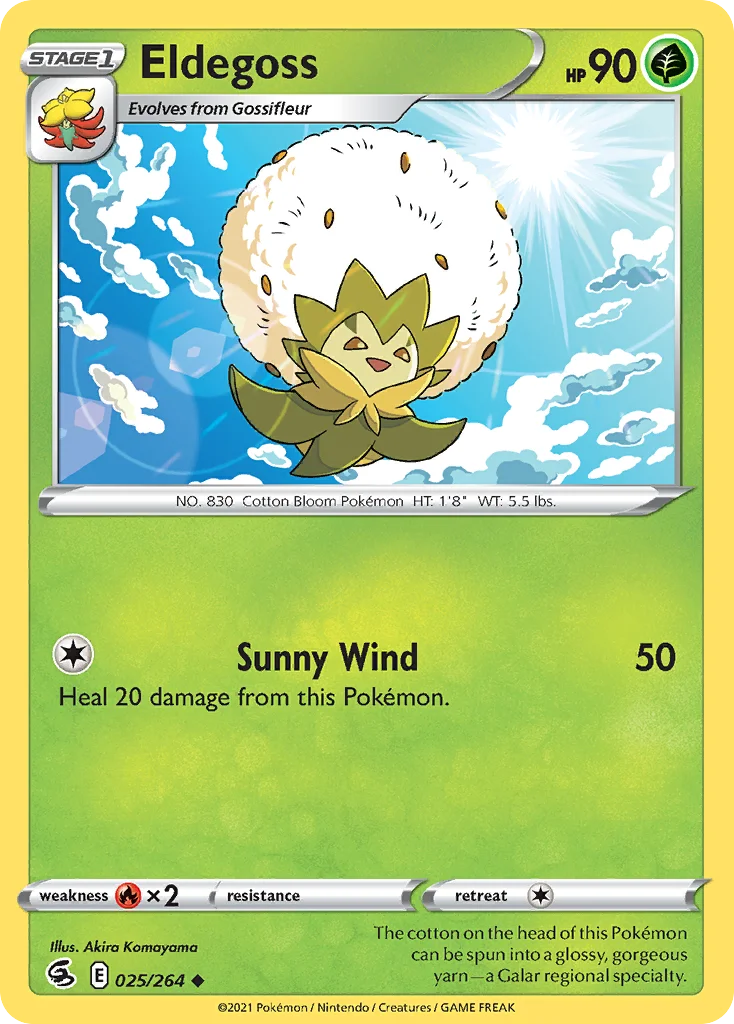 Eldegoss Pokemon card