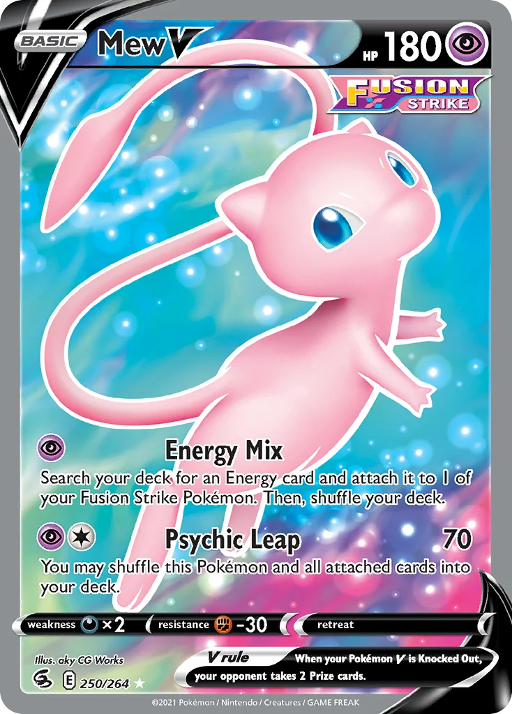 Mew V Pokemon card