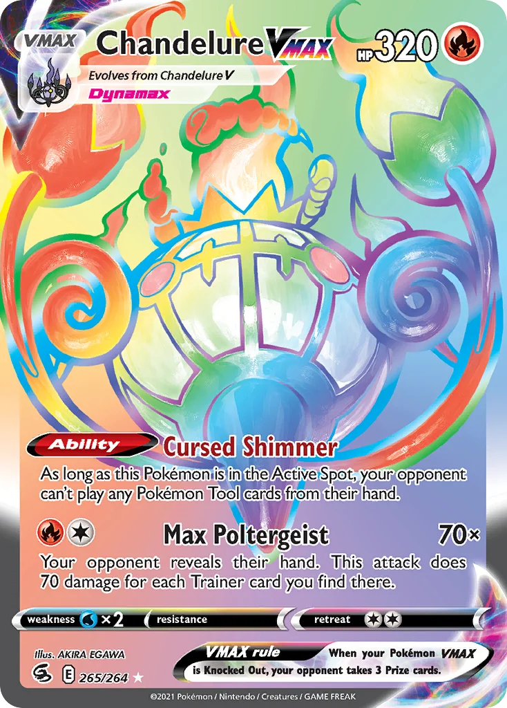 Chandelure VMAX Pokemon card