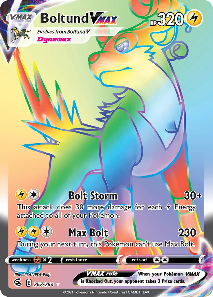 Boltund VMAX Pokemon card