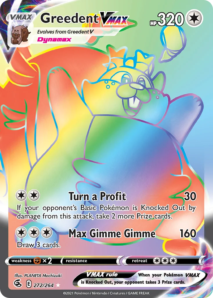 Greedent VMAX Pokemon card
