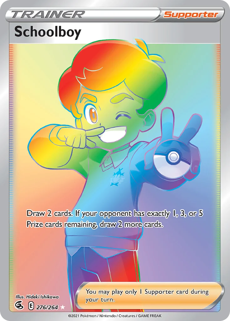 Schoolboy Pokemon card