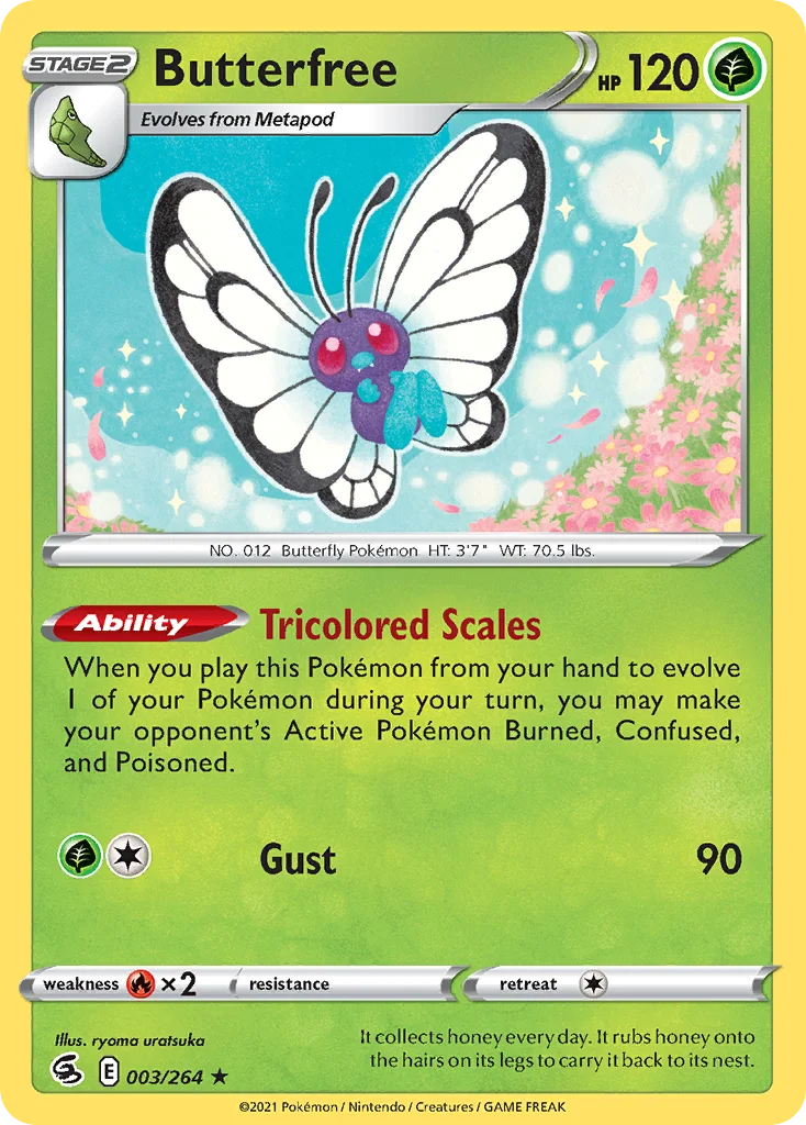 Butterfree Pokemon card
