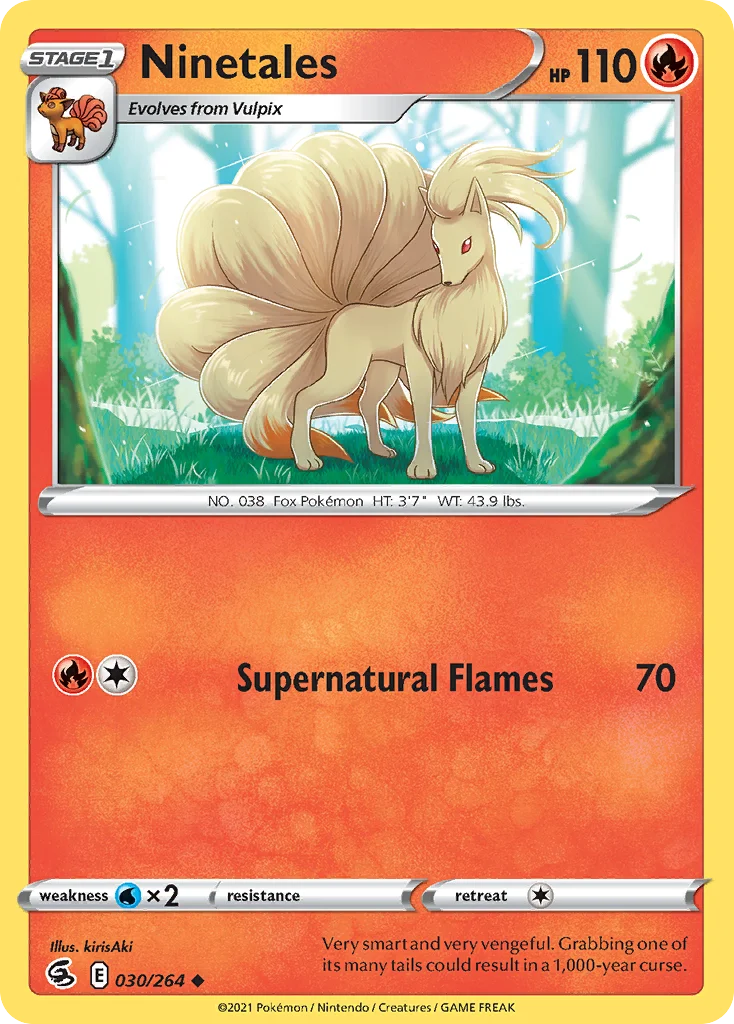 Ninetales Pokemon card