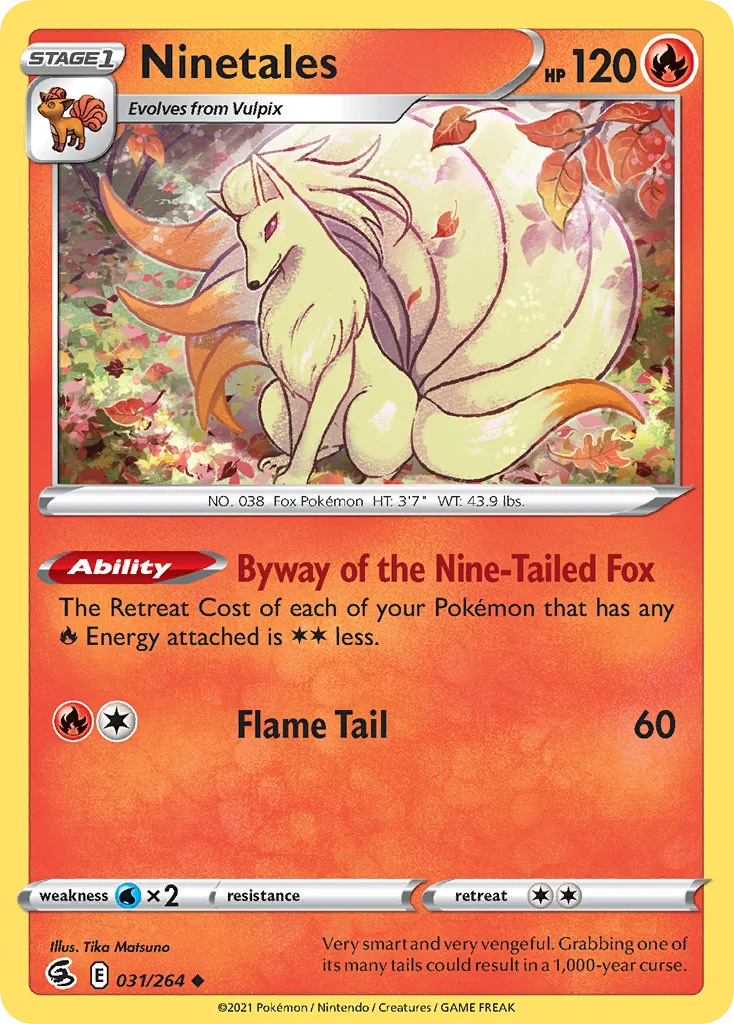Ninetales Pokemon card