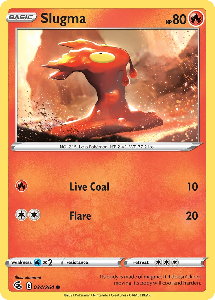 Slugma Pokemon card
