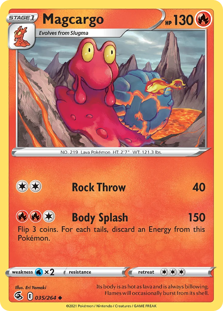 Magcargo Pokemon card