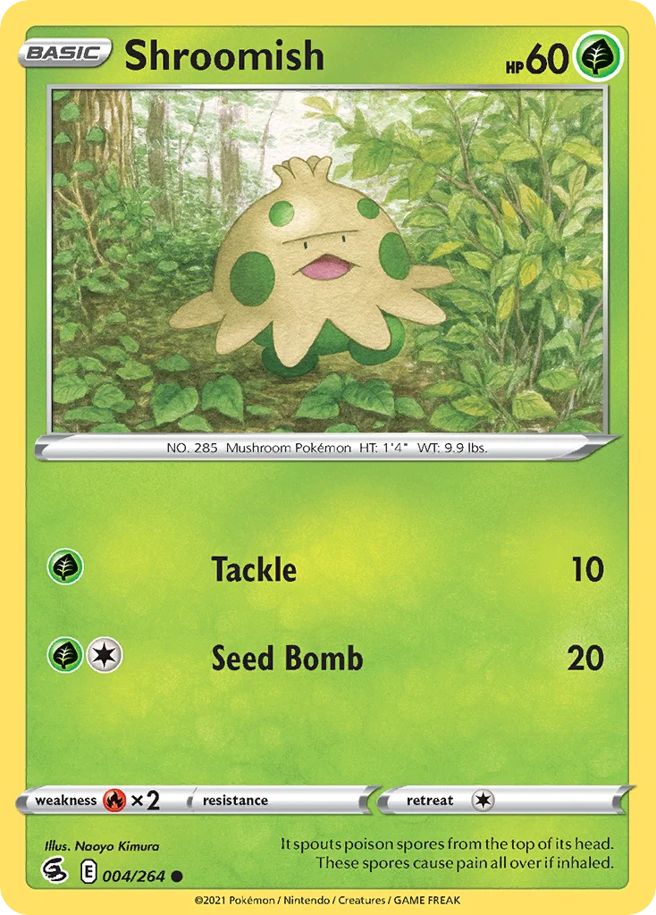 Shroomish Pokemon card