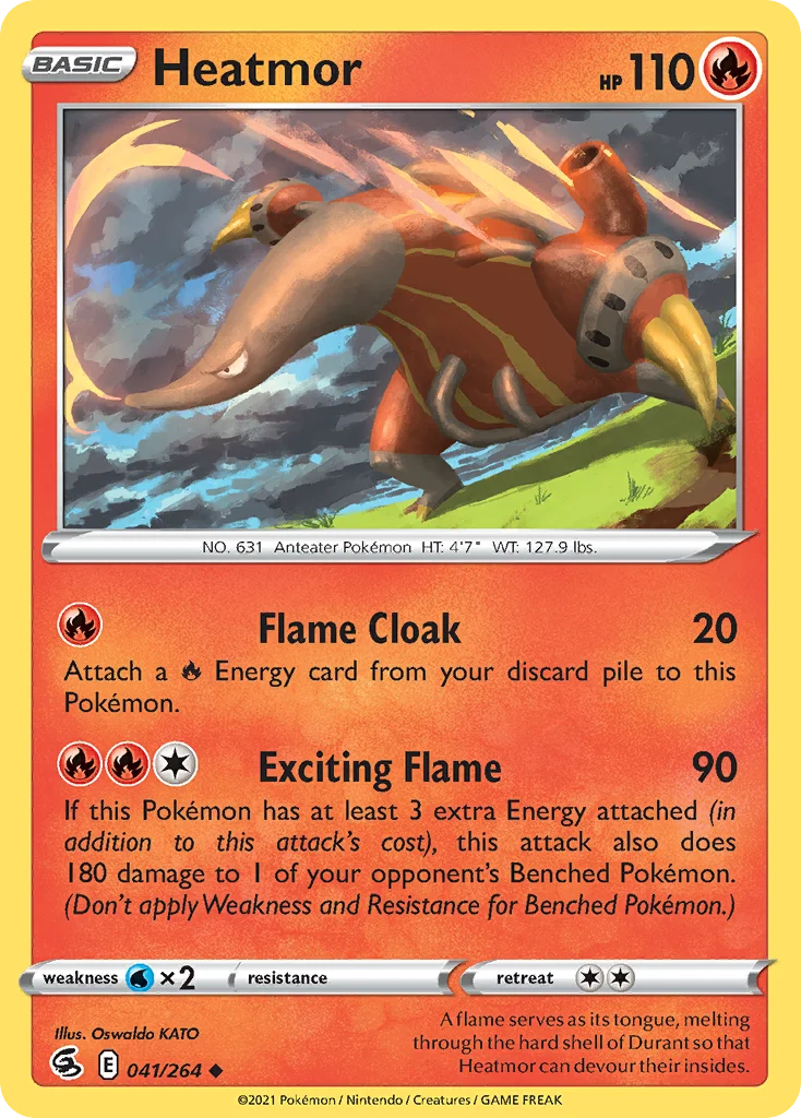 Heatmor Pokemon card