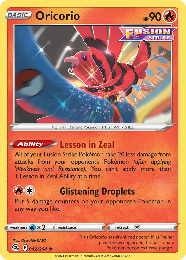 Oricorio Pokemon card