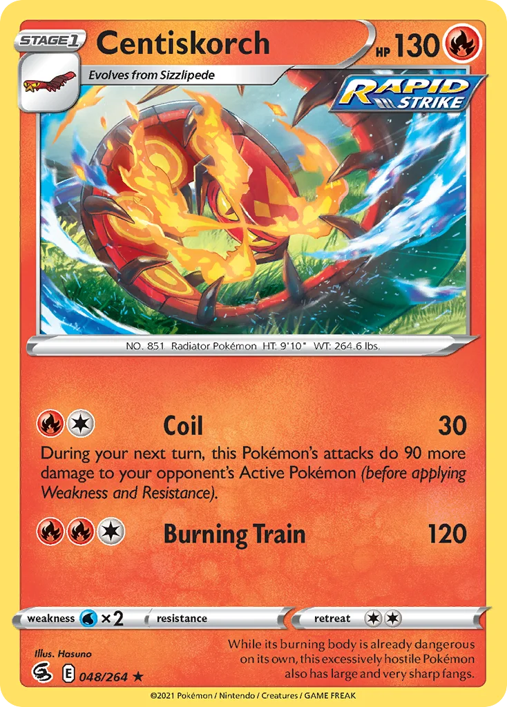 Centiskorch Pokemon card