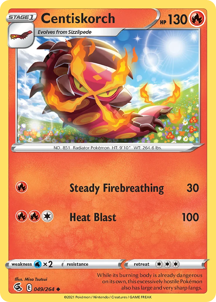 Centiskorch Pokemon card