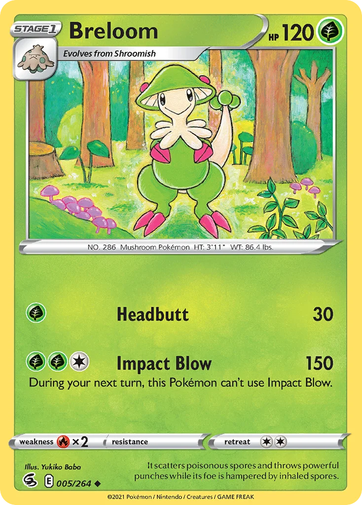 Breloom Pokemon card